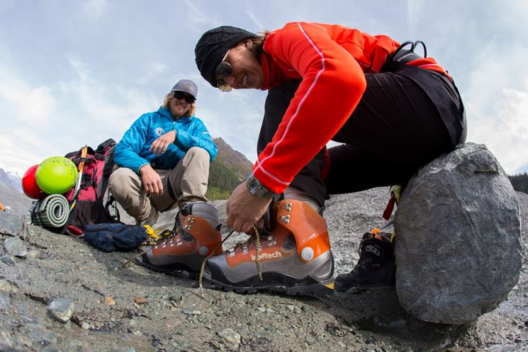 Abbigliamento invernale per arrampicata