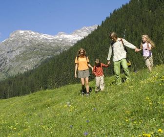 In montagna con la famiglia