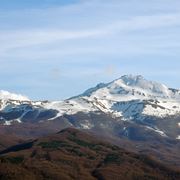 Panorama sul Monte Cimone innevato