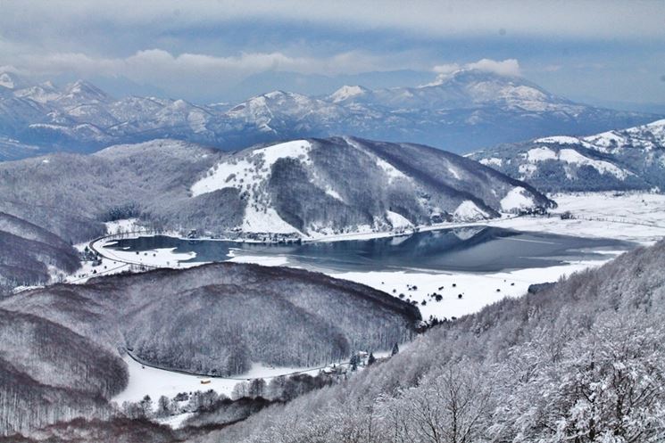 L'altopiano di Laceno visto dal Monte Cervialto