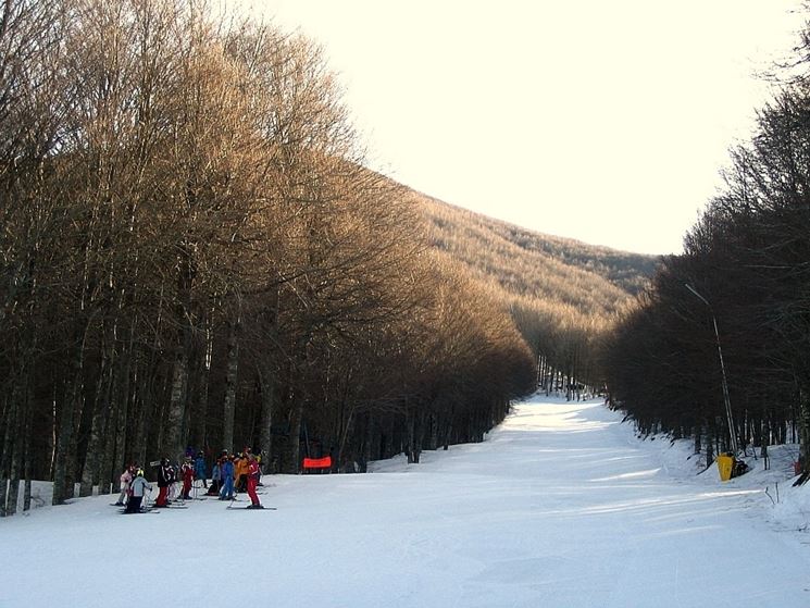 Pista da sci sul monte Amiata