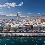 Villach coperta dalla neve