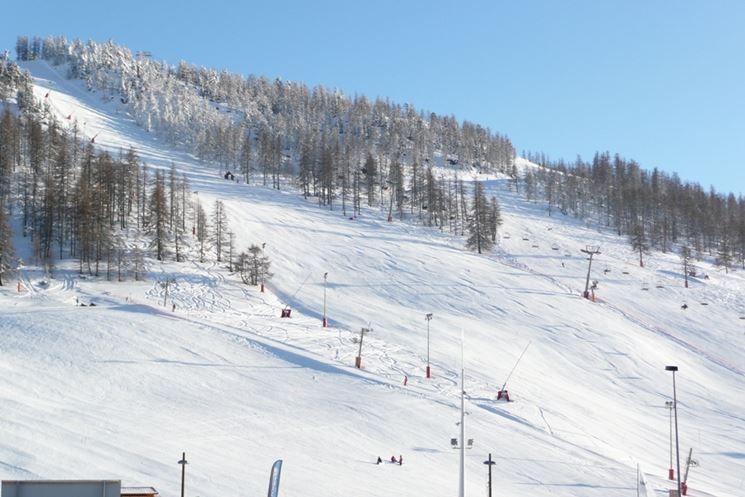 Panoramica delle piste da sci a Montgenevre