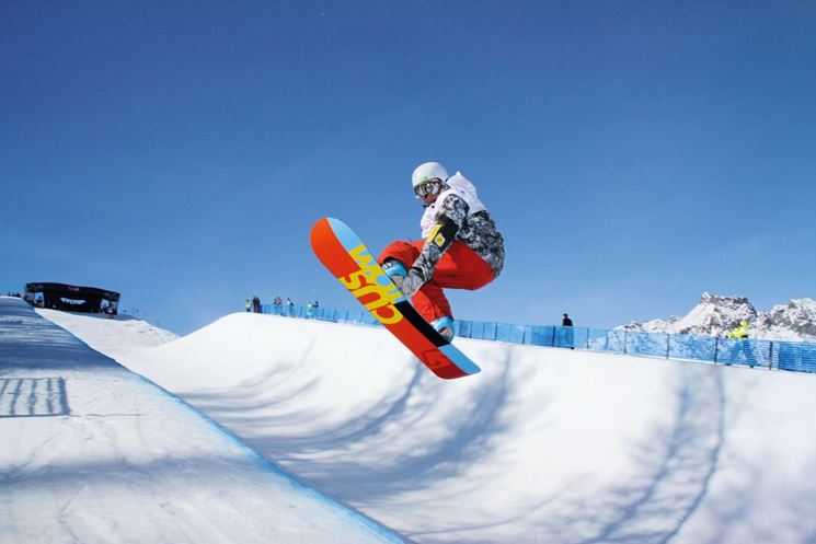 Pista di snowboard a Chiesa Valmalenco