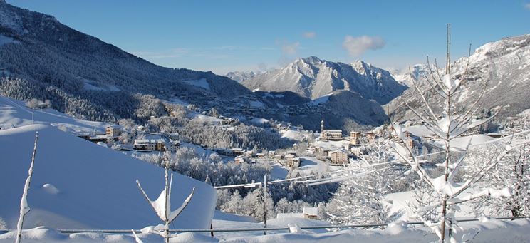 Paesaggio innevato di Oltre il Colle