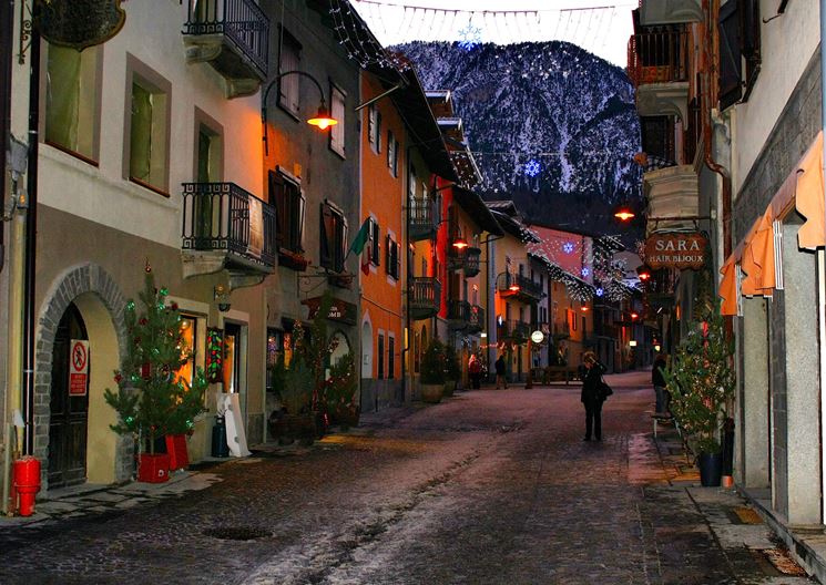 Vista delle strade di Cesana Torinese