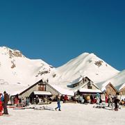 Sosta al bar a San Domenico Ski