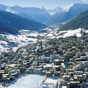 Veduta panoramica della citt di Davos