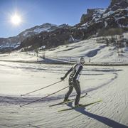 pista da sci a Leukerbad