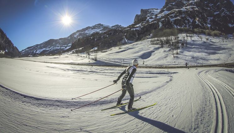 pista da sci a Leukerbad