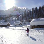 Paesaggio invernale della localit di Champorcher