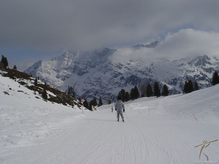 pista da sci a La Thuile