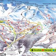 Mappa delle piste da sci di Pila