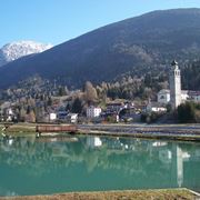 Visuale del paese di Forni di Sopra