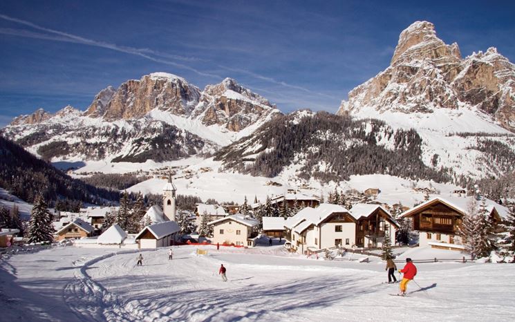 Corvara localit sciistica in Alta Badia