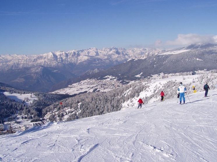 piste da sci dell'altopiano di Folgaria