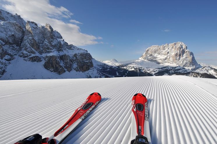 Sci sulle piste - Selva di Val Gardena