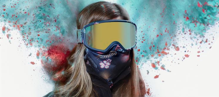 Maschera da snowboard innovativa