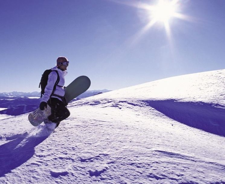 Trentino con lo snowboard