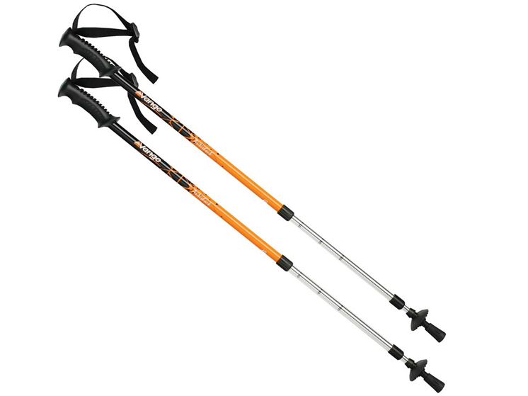 Bastoni Telescopici Trekking Antishock 60-135 Cm | Mazze Da Montagna In Alluminio | Leggeri E Regolabili | Per Escursioni E Nordic Walking | Colori: Argento, Blu, Nero, Rosso