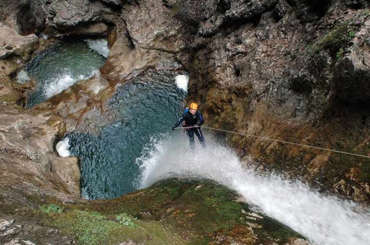 Una disarrampicata in un ambiente naturale unico