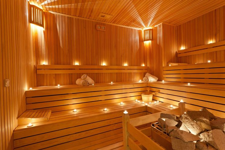 Esempio di moderna sauna finlandese