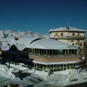 Panoramica invernale dell'Hotel Montana