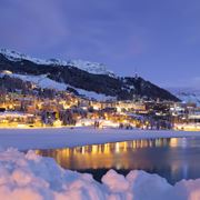 Panorama sul paese di San Moritz