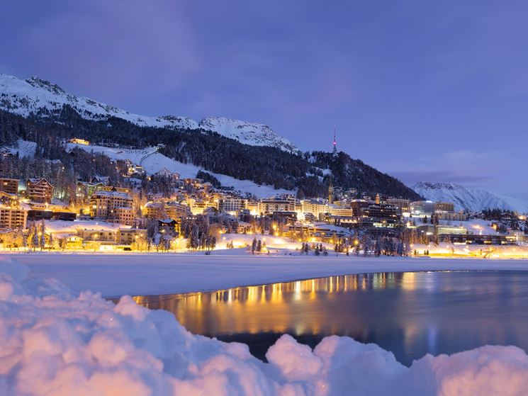 Panorama sul paese di San Moritz