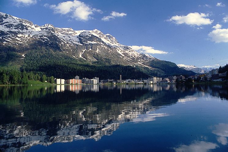 Panoramica sul lago di San Moritz