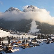 Vista panoramica di Pozza di Fassa