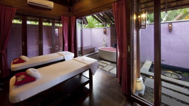 Area relax e massaggi in una spa